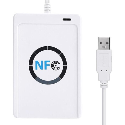 NFC RFID Reader/Writer ACR122U Free Software ISO14443A/B+ in White -