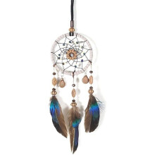 Feather dreamcatcher for car interior, rearview mirror pendant, feather dreamcatcher, car charm, C