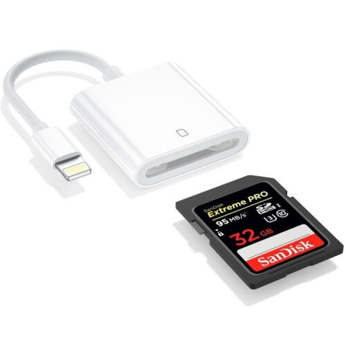 USB Lightning OTG Hub Adapter SD/Micro SD/SDHC/SDXC Card Reader Camera Connection Kits for iPhone and iPad