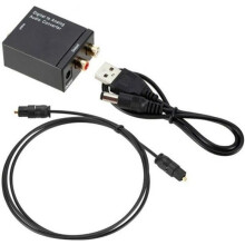 Digital to Analog Audio Converter Stereo Optical Coaxial to R/L
