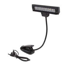 Rechargeable Book Light with 10 LEDs for Eyes, Clip-on Reading Light for Bedside, Desk Lamp, USB Cable
