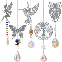 Crystal Sun Catchers - Rainbow Prisms for Window/Garden - Indoor/Outdoor Decoration