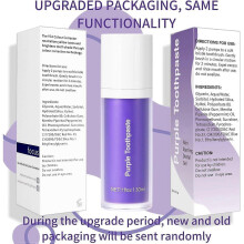Purple Toothpaste for Teeth Whitening, Teeth Whitening Toothpaste, Tooth Stain