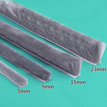 Brush Weather Strip Brush Seal Weatherstripping for Cabinet Door Window 0.9cmx0.5cmx10m