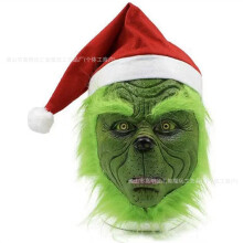 (Classic Grinch + hat) Human & Animal Head Mask Set, Scary Funny Halloween Cosplay