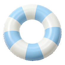 (60# Retro Swim Ring - Blue, Suitable for Ages 2-4) Adult Child Swim Ring Thickened PVC Life Buoy Sequin Cartoon Underarm Swim Ring