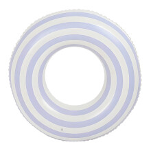 (Size 70, suitable for ages 5-9, striped lollipop ring - blue) Adult Child Swim Ring Thickened PVC Life Buoy Sequin Cartoon Underarm Swim Ring