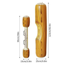 (One large and one small set) Inflatable Water Toy Pool Adult Child Bumper PVC Set Water Party Wooden Bat