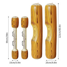 (Two large and two small sets) Inflatable Water Toy Pool Adult Child Bumper PVC Set Water Party Wooden Bat