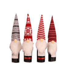 Christmas Wine Bottle Decoration, Santa Claus Wine Bottle Case, Snowman, Merry Christmas, Faceless Wine Box 3pcs