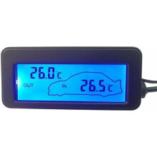 DC12V Car Indoor/Outdoor Thermometer, Digital Thermometer, Backlit Car Thermometer, Mini Thermometer