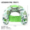 (Green leaf float) Inflatable Foldable Striped Floating Bed Water Lounger Pool Hammock Lounge Float Raft 1
