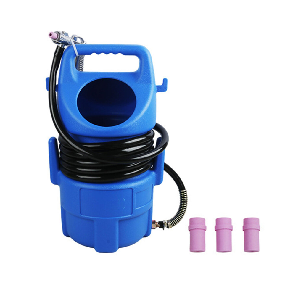 Handheld Sandblasting Tool Features Four Size Nozzles For-Blue 7754004183476
