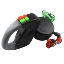 Hililand 3m Retractable Dog Leash, Double Retractable Pet Leash, Automatic Rewind Rope