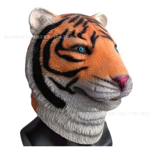 (momo) Human & Animal Head Mask Set, Scary Funny Halloween Cosplay