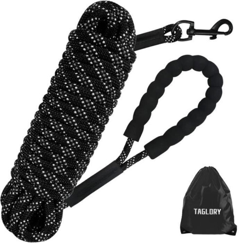 Dog Leash - BIGILANTUH - 5m - Padded Handle - Nylon - Reflective