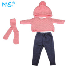 (CL-0151-3) 43CM Doll Clothes for 18 Inch American Girl Doll, Reborn Doll Accessories Christmas Sweater