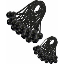 Lot de 30 tendeurs élastiques pour bâches, rideaux de tentes de camping, cordons extensibles résistants