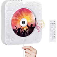 Lettore CD portatile Bluetooth, altoparlante HiFi con telecomando, riproduzione USB, bianco per casa e viaggi