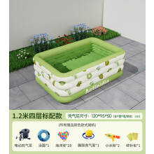 (1.2-meter four-story standard model) Children's Inflatable Pool, Extra Large Thickened for Home, Outdoor Family Kids Baby Pool