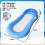 (Blue mesh floating hull) Inflatable Foldable Striped Floating Bed Water Lounger Pool Hammock Lounge Float Raft 1
