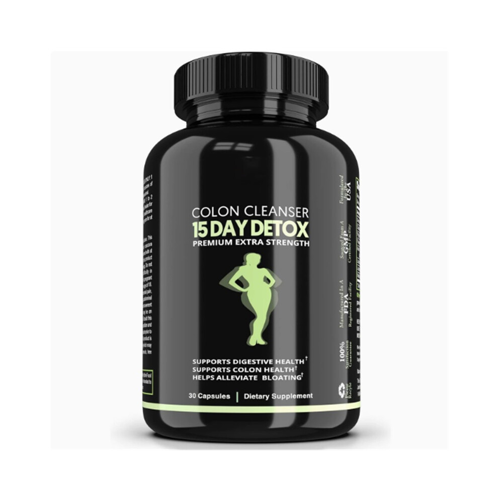 (30 Count (Pack of 3)) 15-Day Detox Capsules-Helps improve digestion, boost immunity and metabolism