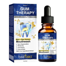 Bee Venom Dental Treatment Drops Mouthwash, Bee Venom Gum Therapy Mouthwash, Eliminate Bad Breath & Anti-Inflammatory