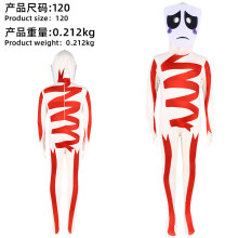 (Gangle02 - Ange02 Children's 120) The Amazing Digital Circus Cosplay Costume Pomni Jester Costume