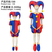 (Pomni02—Pamni 02 Adult S) The Amazing Digital Circus Cosplay Costume Pomni Jester Costume