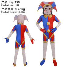 (Pomni - Children's 120) The Amazing Digital Circus Cosplay Costume Pomni Jester Costume