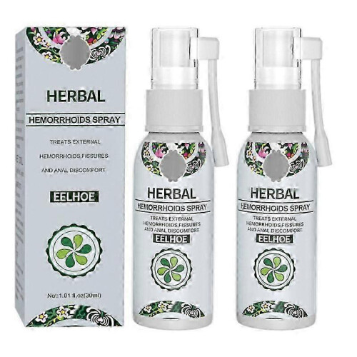2pcs Hemorrhoid Treatment Spray Natural Herbal Essence No Stimulation Spray