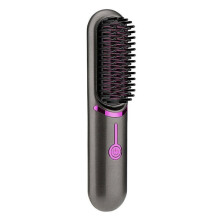 Brosse lissante sans fil, brosse séchoir volumisante, peigne lissant, styler portable, allié indispensable en voyage