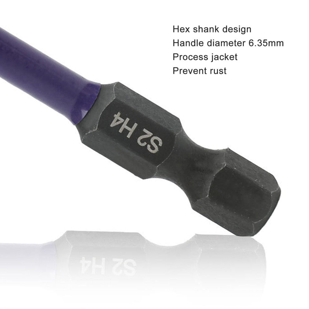 10Pc Hex Bit Set Strong Magnetic Torsion