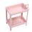 Freestanding Bathroom Organiser Pink 4