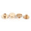 10x Solid Brass Screw Studs for Belts 20