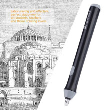 Electric Pencil Eraser HB014 with 22 Refills, Compact and Practical, Black for School and Office Use