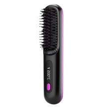 Draadloze stijltang met LCD-scherm, 3 warmtestanden, snel opwarmende stijltangborstel voor een gladde styling.
