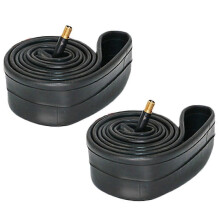2 Pack 20 x 1.75-2.125 Schrader Valve Bike Inner Tubes, Durable Rubber for Mountain and Road Bikes