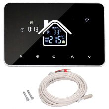 Fußbodenheizungsthermostat 16A 4,3-Zoll-Touchscreen, hochpräziser Temperaturregler für Zuhause, 230 V Wechselstrom