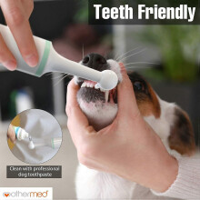 Dog Tooth Brush Electric Professional Teeth Polisher Tartar Cleaner Pet Calculus Plaque Stains Teeth Cleaner with 4 Brush Head Puppy Dental Scaler Car