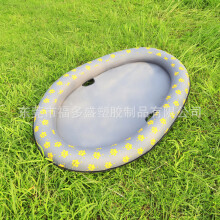 (Gray 140*96cm) PVC Inflatable Pet Float, Cat Dog Swimming Ring, Swimming Floating Bed 