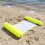 (Lemon yellow solid color inflatable hammock) Inflatable Hammock Pool Water Play Folding Lounger Floating Bed Mesh Float Raft 1