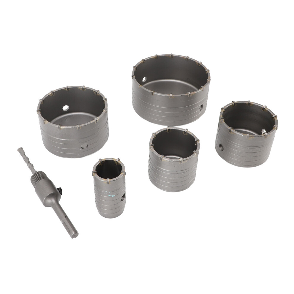6Pcs Carbide Hole Saw Bit Kit Concrete