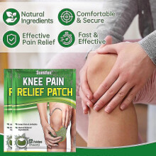 60x  Wormwood Knee Patch for Knee, Back, Neck, Shoulder Sports Fitness Joint Pain Arthritis Patch Pain Relief 12pcs/bag