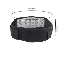 (XL) Tourmaline Magnetic Self Heating Waist Back Therapy Wrap Support Brace