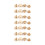 10pcs 5/6.5/8mm Brass Stud Screws Gold 1