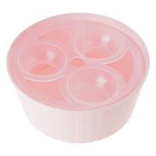 3 Hole Hyacinth Vase With Built In Storage Tray Plastic-Pink