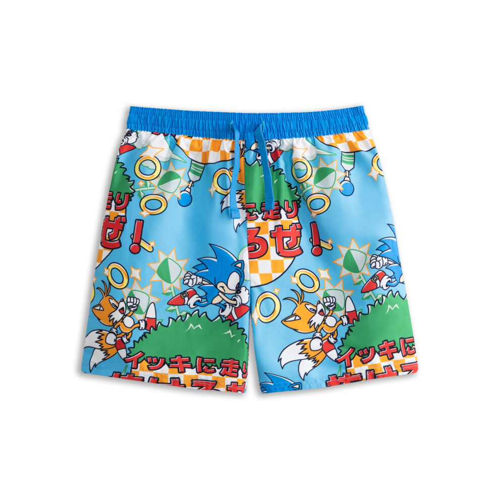 Sonic The Hedgehog (11-12 Years) Swim Shorts (Boys Blue)