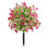 Realistic Plastic Silk Flower on Stake Artificial-rose red 1