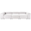 Beliani Modular Sofa 3 Seater ARDAL Off-White Corduroy 4